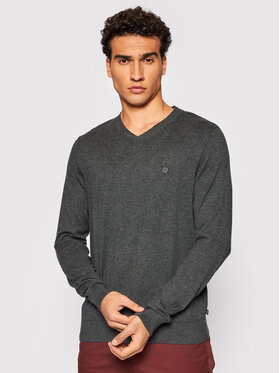 Jack&Jones PREMIUM Jack&Jones PREMIUM Sweter Bluray 12195588 Szary Regular Fit