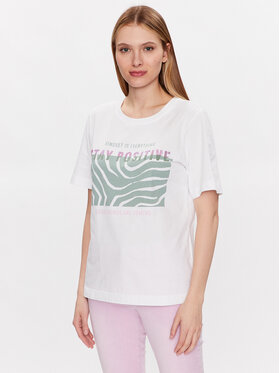 Marc Aurel Marc Aurel Majica 7427 7000 73566 Bela Regular Fit