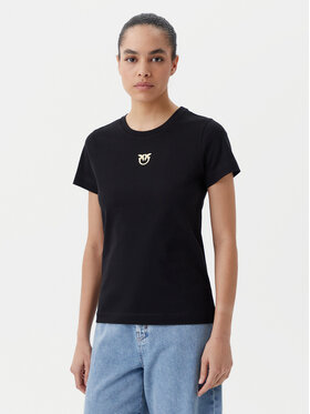 PINKO PINKO T-särk Bussolotto 100355 A2OD Must Regular Fit