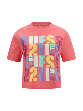 Guess Guess Tricou Edwina V3GI08 I3Z14 Roz Regular Fit