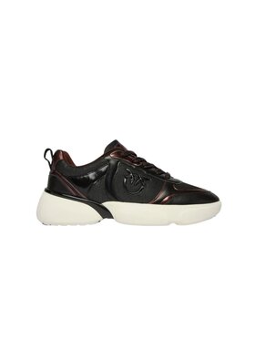 PINKO PINKO Αθλητικά SS0211P181 ALBA 03 - SNEAKER CALF LEATHER/MESH/PRINTED CALF Μαύρο