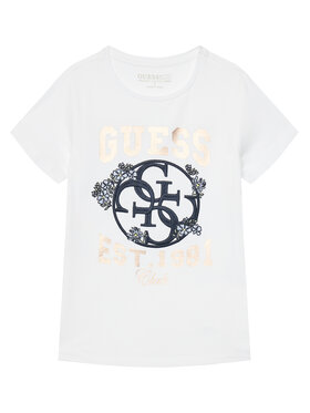 Guess Guess T-Shirt J5YI25 K6YW4 Biały Regular Fit