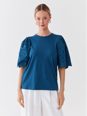 United Colors Of Benetton United Colors Of Benetton T-Shirt 3PQYD103R Modrá Regular Fit