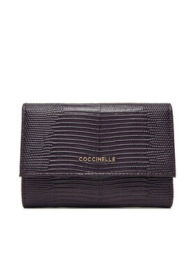 Coccinelle Coccinelle Голям дамски портфейл TL4 Metallic Lizard E2 TL4 11 66 01 Виолетов