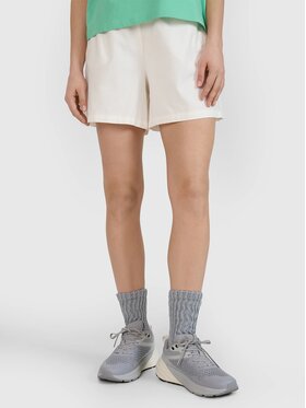 4F 4F Bavlnené šortky 4FRSS25TSHOF750-11S Biela Regular Fit