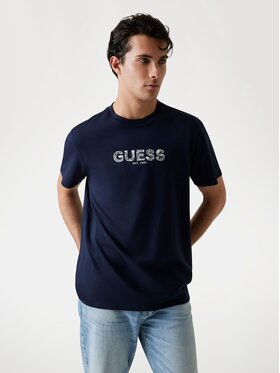 Guess Guess T-Shirt 175781 Niebieski Classic Fit