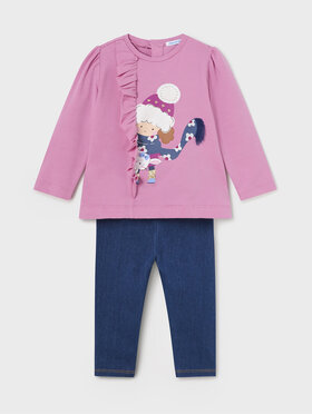 Mayoral Mayoral Komplet bluzka i legginsy 2.770 Różowy Regular Fit
