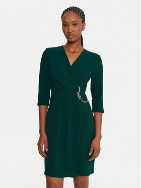 Rinascimento Rinascimento Koktel haljina CFC0020071002 Zelena Regular Fit