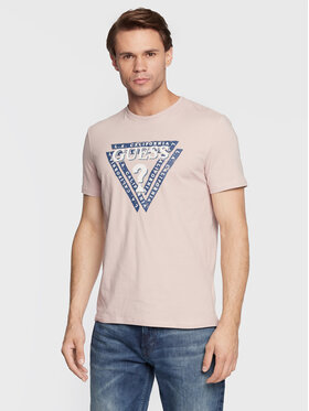 Guess Guess T-Shirt Jasin M2BI43 J1314 Růžová Slim Fit