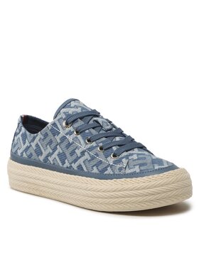 Tommy Hilfiger Tommy Hilfiger Kedai Vulc Rope Monogram Denim FW0FW07112 Mėlyna