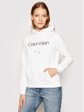 Calvin Klein Calvin Klein Bluza Core Logo K20K202687 Biały Regular Fit