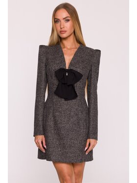 Made of Emotion Made of Emotion Sukienka wieczorowa M869 Czarny Modern Slim Fit