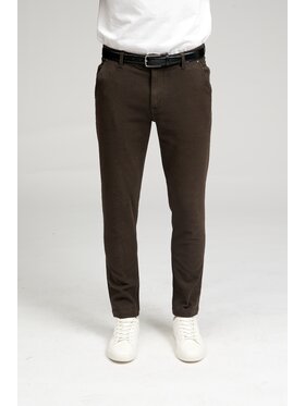 TeeShoppen TeeShoppen Chinosy 'Perform Collection' Brązowy Slim Fit