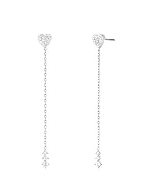 Rosefield Rosefield Kolczyki DIAMOND HEARTS Srebrny