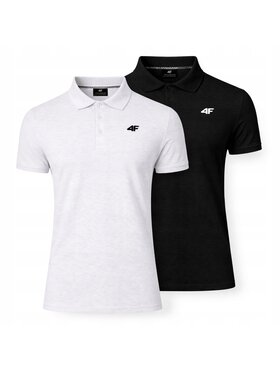 4F 4F Polo Z-0771-2-D Biały Regular Fit