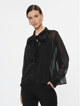 Vila Vila Hemd 14091295 Schwarz Regular Fit