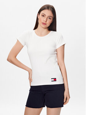 Tommy Hilfiger Tommy Hilfiger T-krekls UW0UW04397 Écru Regular Fit