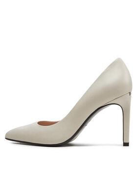 Calvin Klein Štikle Heel Pump 90 Lth HW0HW02110 Écru