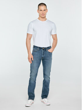 BIG STAR BIG STAR Jeansy TERRY HIGH WAIST Niebieski Slim Fit
