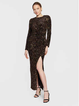 Guess Guess Sukienka wieczorowa W3RK82 KBJD0 Czarny Slim Fit