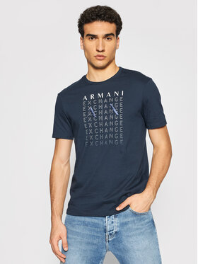 Armani Exchange Armani Exchange T-Shirt 6KZTBW ZJV5Z 1510 Granatowy Regular Fit