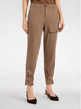 Elena Mirò Elena Mirò Spodnie materiałowe P171P000374N022 Brązowy Regular Fit