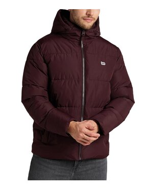 Lee Lee Kurtka zimowa PUFFER JACKET Czerwony Regular Fit