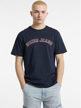 Guess Jeans Guess Jeans T-Shirt 171441 Modrá Classic Fit