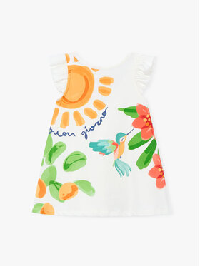 Mayoral Mayoral Haljina za svaki dan 3934 Bijela Regular Fit