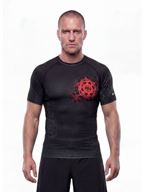PITBULL PITBULL Koszulka techniczna RAY Czarny Regular Fit