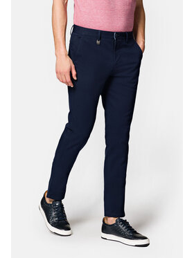 Lancerto Lancerto Spodnie materiałowe Monaco SP082123000002 Granatowy Slim Fit