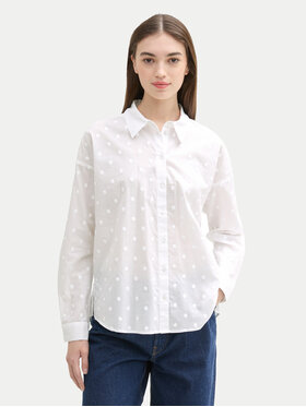 Tom Tailor Denim Tom Tailor Denim Camicia 1043137 Bianco Regular Fit