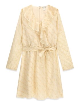 Guess Kids Guess Kids Sukienka codzienna 180834 Beżowy Classic Fit