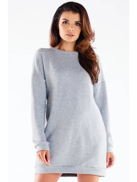 Infinite You Infinite You Úpletové šaty M271 Sivá Basic Fit