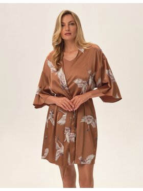 Esotiq Esotiq Szlafrok 42076 Pomarańczowy