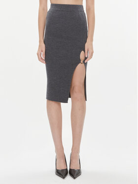 PINKO Pinko Midi sukně Siamese 101844 A15S Šedá Slim Fit