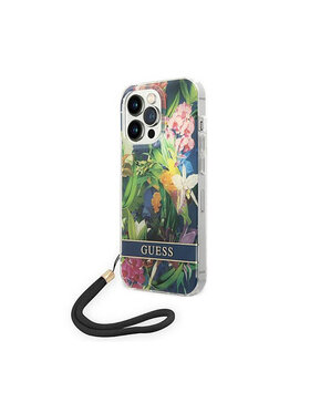 Guess Guess Etui na telefon Flower Cord Niebieski