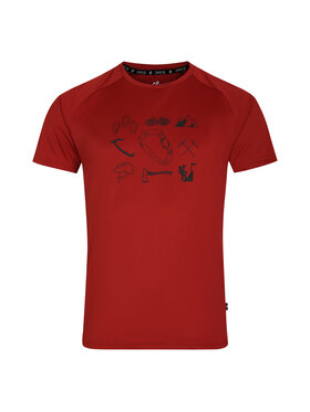 Dare2B Dare2B T-Shirt Tech Bordowy Short Fit