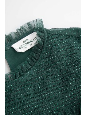 Coccodrillo Coccodrillo Sukienka ZC5128105EJG-011 Zielony Regular Fit