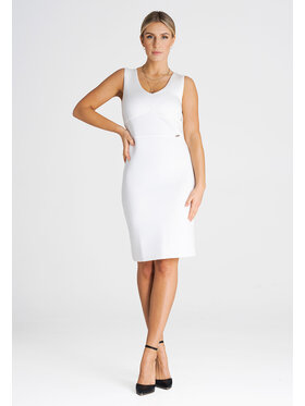 FIGL FIGLFIGL Vestito M978 Bianco Regular Fit