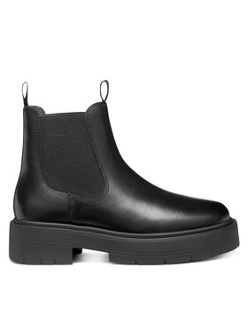Geox Geox Kotníková obuv s elastickým prvkem D Spherica Ec7 D56VDA 00043 C9999 Černá