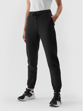4F 4F Долнище анцуг 4FAW23TTROF475 Черен Regular Fit