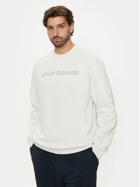 Armani Exchange Armani Exchange Majica dugih rukava 6DZMBA ZJADZ 1116 Bijela Regular Fit
