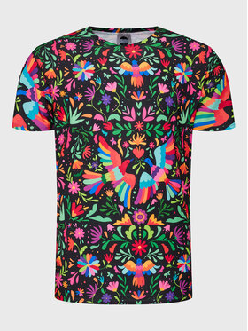 Mr. GUGU & Miss GO Mr. GUGU & Miss GO Majica Unisex Black Mexican Folk Pisana Regular Fit