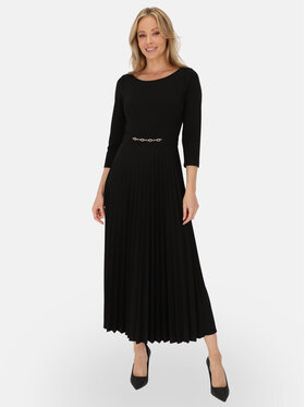 L’AF L’AF Sukienka dzianinowa Celine Czarny Regular Fit