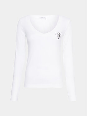 Calvin Klein Jeans Calvin Klein Jeans Blūze J20J222023 Balts Regular Fit