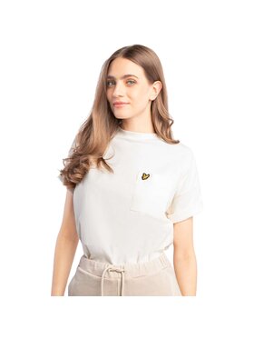 Lyle & Scott Lyle & Scott T-Shirt Garment Dye T-Shirt TSW1602V-Z129 Ecru Beżowy Classic Fit
