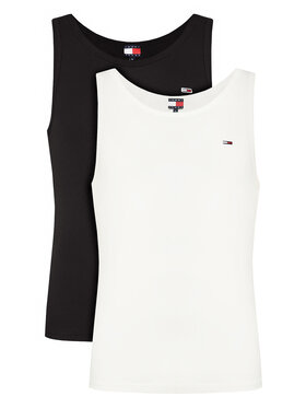 Tommy Jeans Tommy Jeans Set 2 Tank top-uri DM0DM20769 Colorat Slim Fit