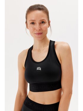 ROUGH RADICAL ROUGH RADICAL Biustonosz sportowy SPORTS BRA ICON RUN Czarny