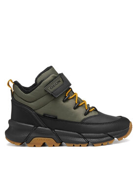 Geox Geox Kotníková obuv J Flexyper Plus Boy B Abx J66LCA 0FUME C3009 S Tmavě zelená